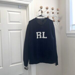 Ralph Lauren - RL Classic Cozy Baggy Sweater - Navy - XL